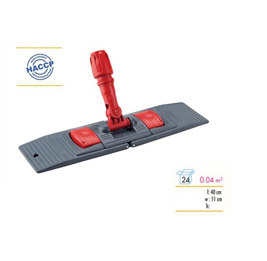 Держатель плоского мопа 40см., пластиковый универсальный, красн. Uctem - фото 2