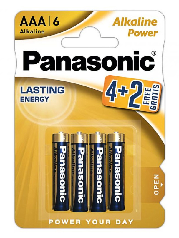 Батарейка LR03 (AAA) Alkaline Power, 6шт./уп. Panasonic - фото 2