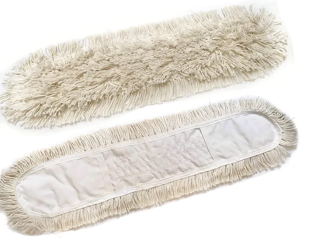 Насадка Моп плоска для швабри 60*12см., Best розрізний, бавовняна з кишенями, беж. Uctem - фото 1