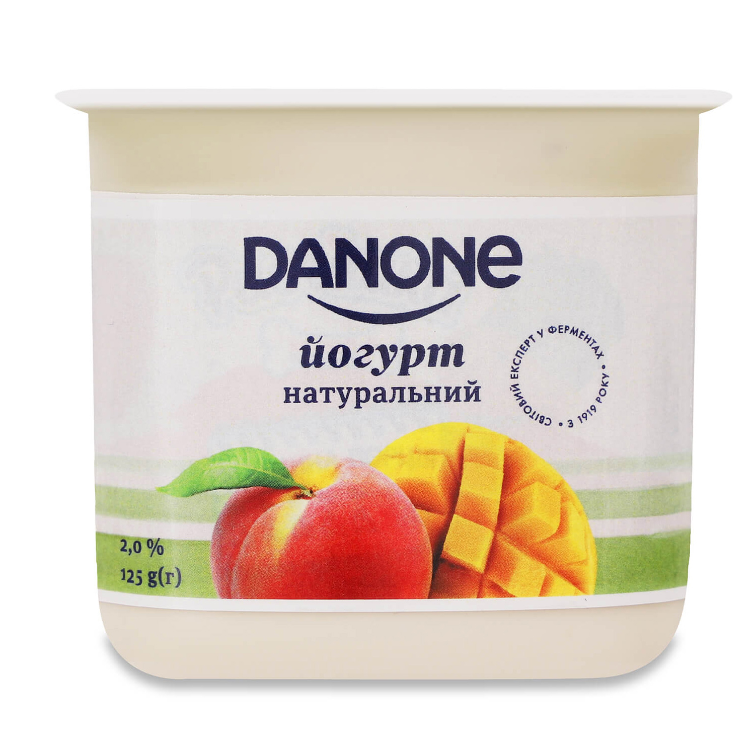Йогурт Данон 2% стакан 125г Манго/персик DANON - фото 2