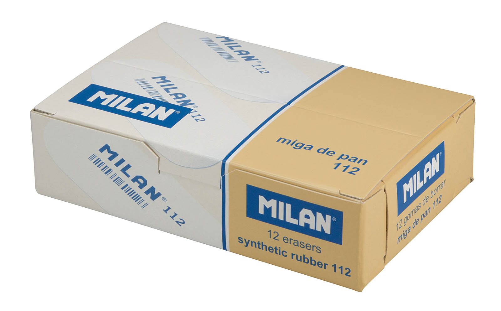 Гумка 112, овальна з м'якого синтетичного каучуку, велика, асорті MILAN - фото 1