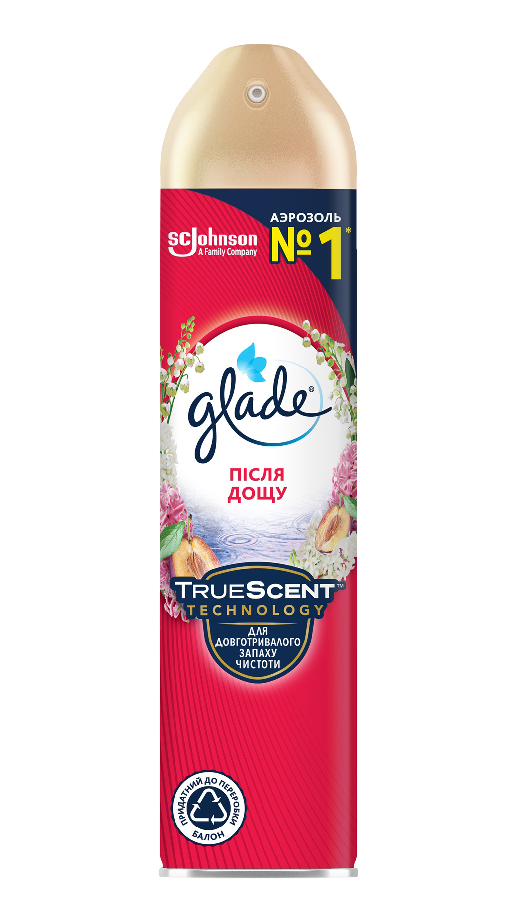Освежитель воздуха аэрозоль 300мл. После дождя GLADE - фото 1