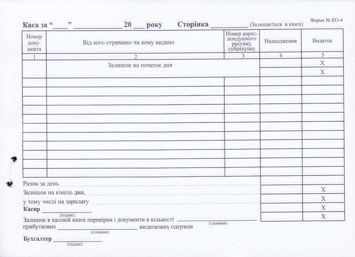 Книга кассовая А5, 100 листов, самокопирующаяся, горизонтальная Украина - фото 2