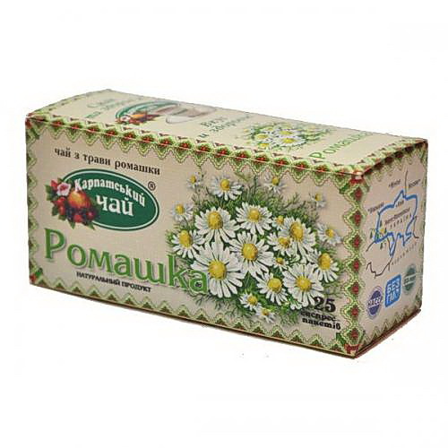 Купить Чай Ромашка, 25пак. по 1г. Карпатский в магазине HappyPen.