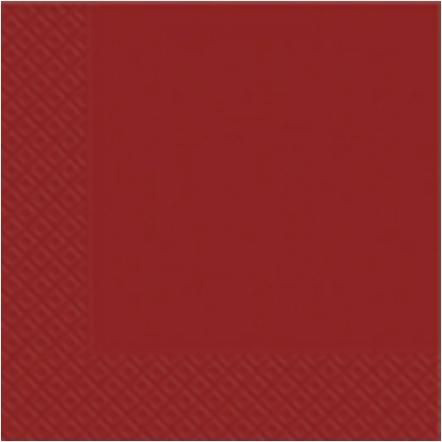 Серветки 33*33см. 3 шари Марго 20шт/уп, бордо Україна - фото 2