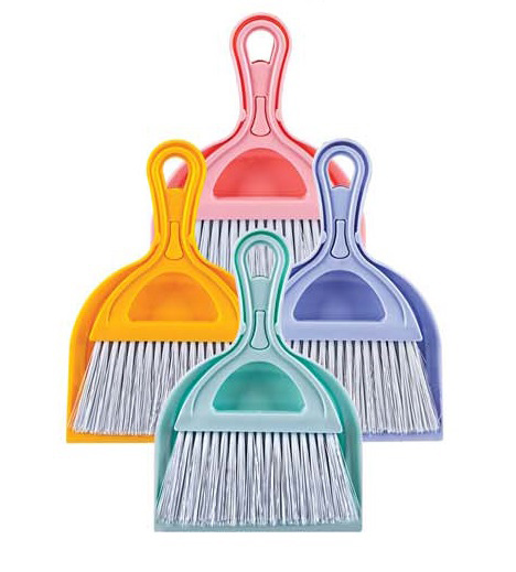 Набор для уборки: щетка с короткой ручкой и совок для мусора, 23*16см., HF228, ассорт. Uctem - фото 1