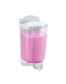 Диспенсер для рідкого мила, 600мл.,  пластиковий, біл. Uctem - фото 1