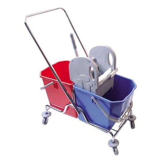 Тележка для уборки на 2 ведра, 25л.+25л., металл Uctem - фото 1