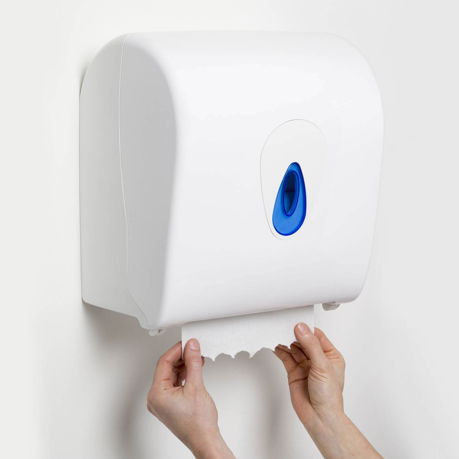 Диспенсер (держатель) рулонных полотенец без перфорации диам.19см., Autocut, с автомат. обрезкой Brightwell - фото 2