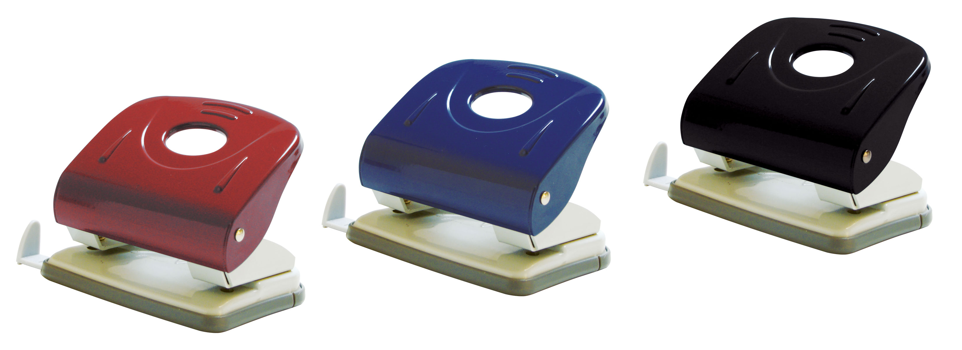 Дырокол на 2 отверстия, до 30 листов (4346), металлический, черн. NORMA - фото 2