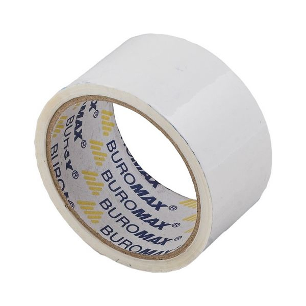 Скотч 48мм.*35м. (38,3ярд), 40мкм., упаковочный, бел. BuroMax - фото 1