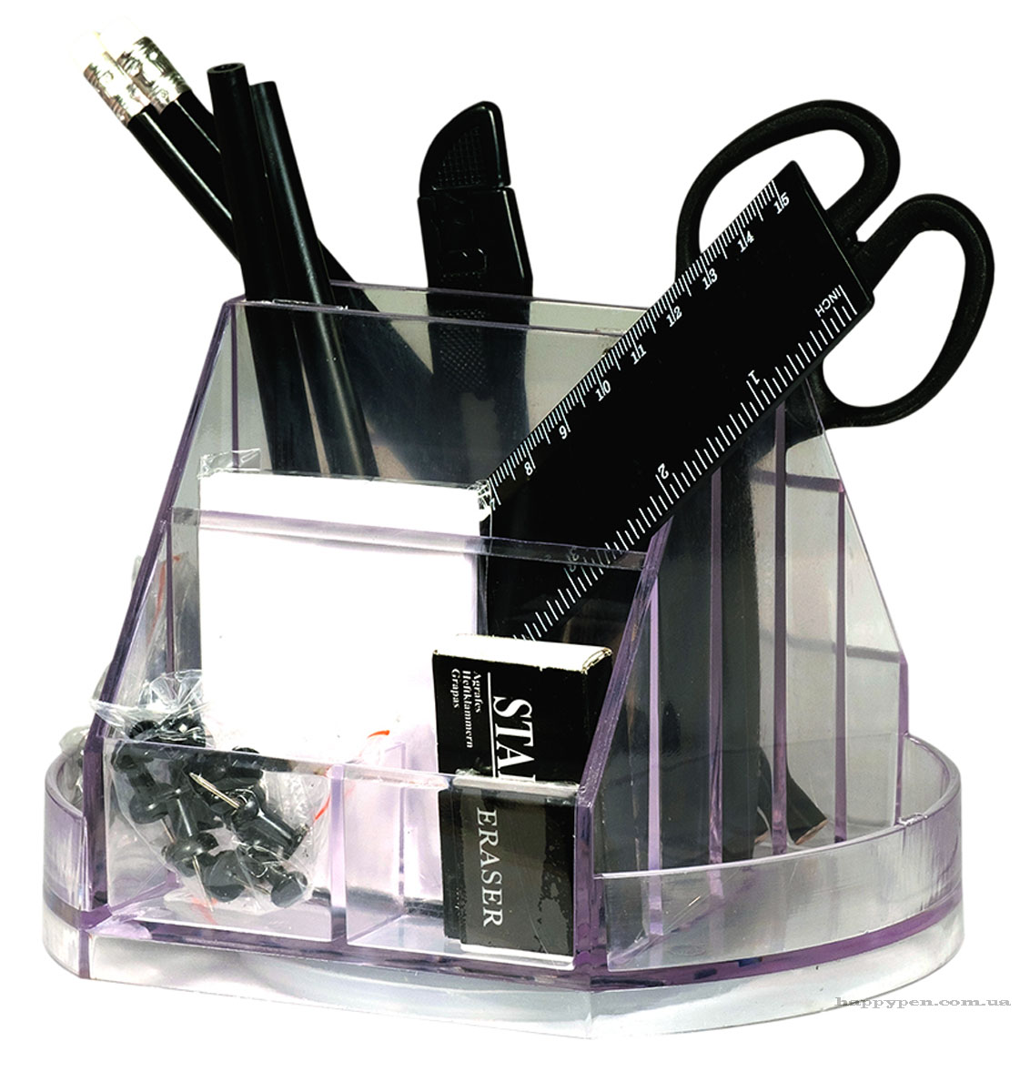 Набор настольный пластиковый 15 предметов прозр. NORMA - фото 3