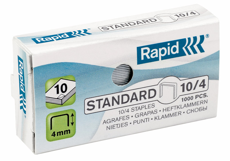 Скоби для степлера  №10 (10/4) Standard, 1000шт./уп. Rapid - фото 3