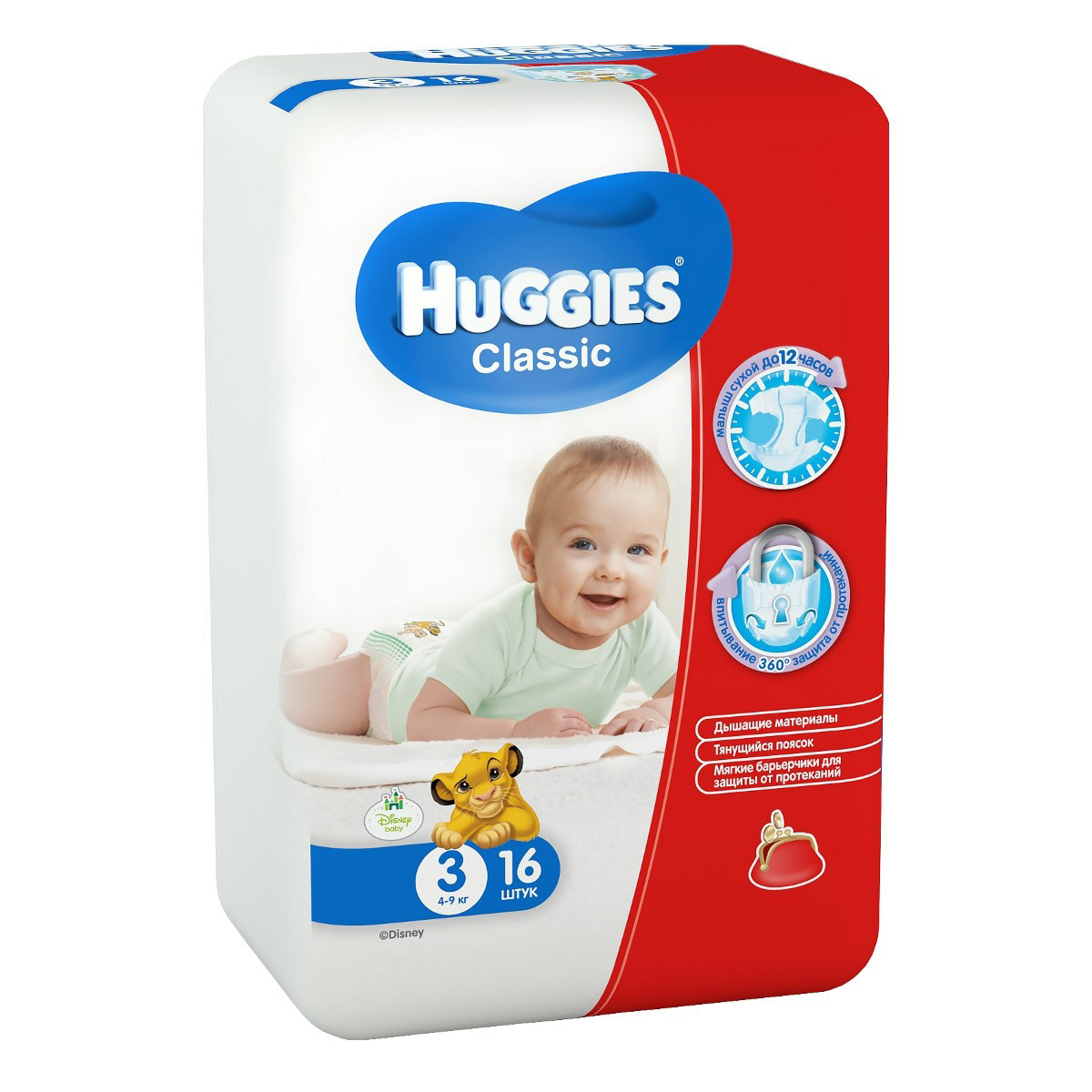 Підгузники дитячі Classic 3, 16шт/уп. Huggies - фото 1