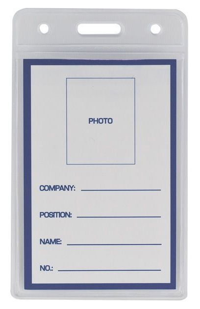 Бейдж вертикальный 65*109мм. BuroMax - фото 1