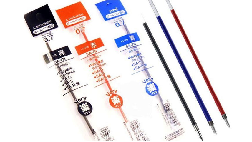 Стержень шариковый uni Lakubo, длинный, 0,7мм., син. Uni - фото 1