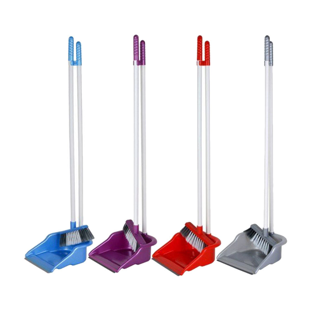 Набір для прибирання: щітка з довгою ручкою і совок для сміття (ZP84065) Zambak Plastik - фото 2