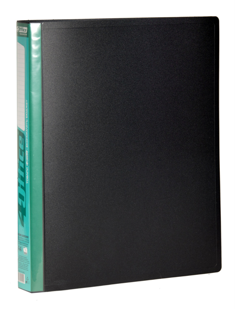 Папка А4, 40мм., 2 кільця, пластик, асорті 4Office - фото 2