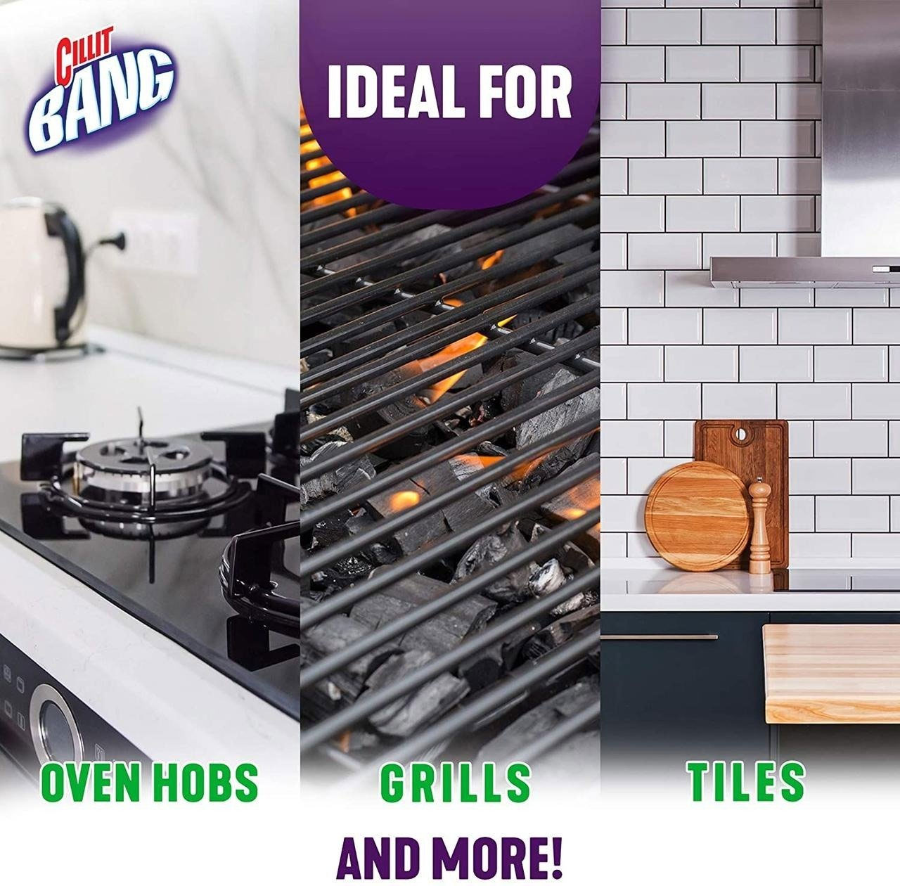 Средство для чистки кухни и кухонных поверхностей 750мл., Cillit Bang Антижир+Сияние, с распылителем CILLIT - фото 3