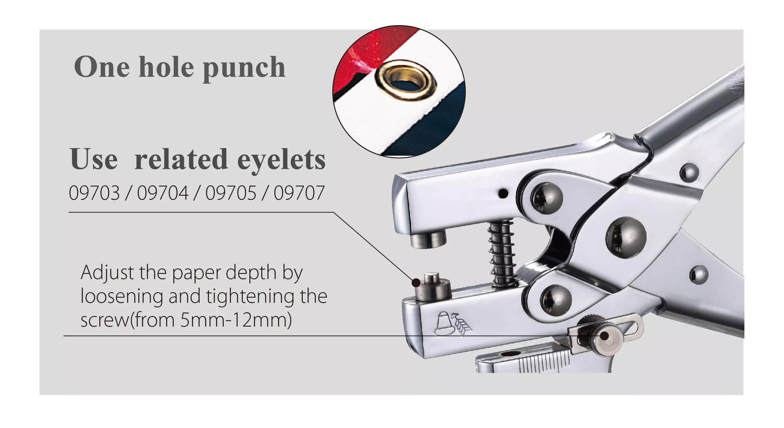 Люверси (кльопки) для ручного заклепника, діам. 4,8мм., 250шт/уп., золот. KW-Trio - фото 3