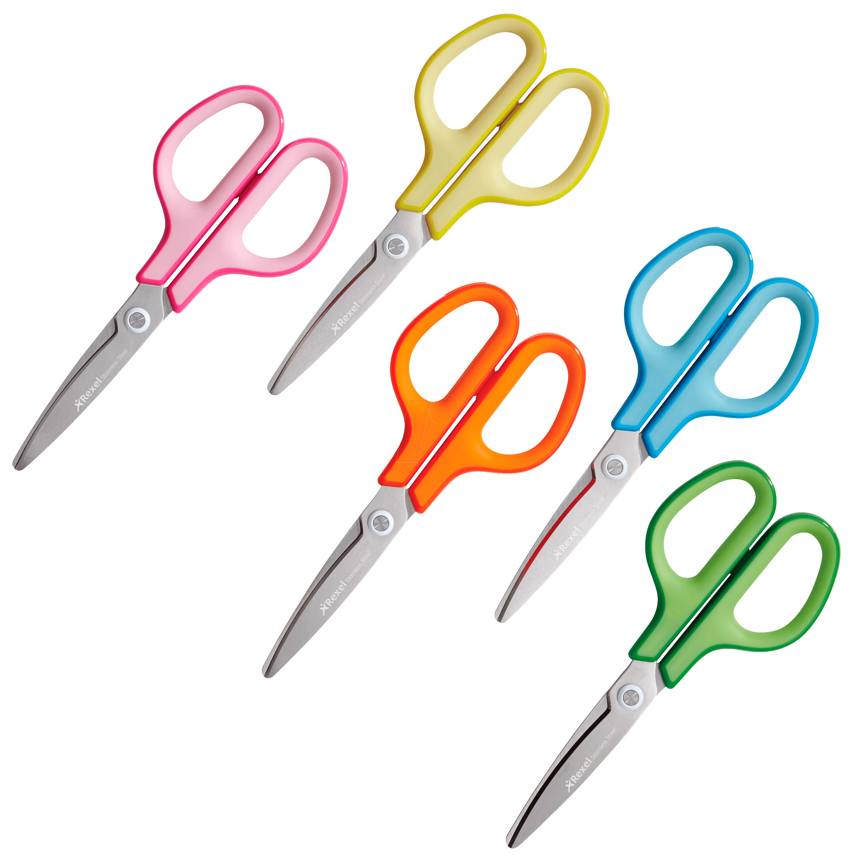 Ножиці 18,2см. X3, рожев. Rexel - фото 2