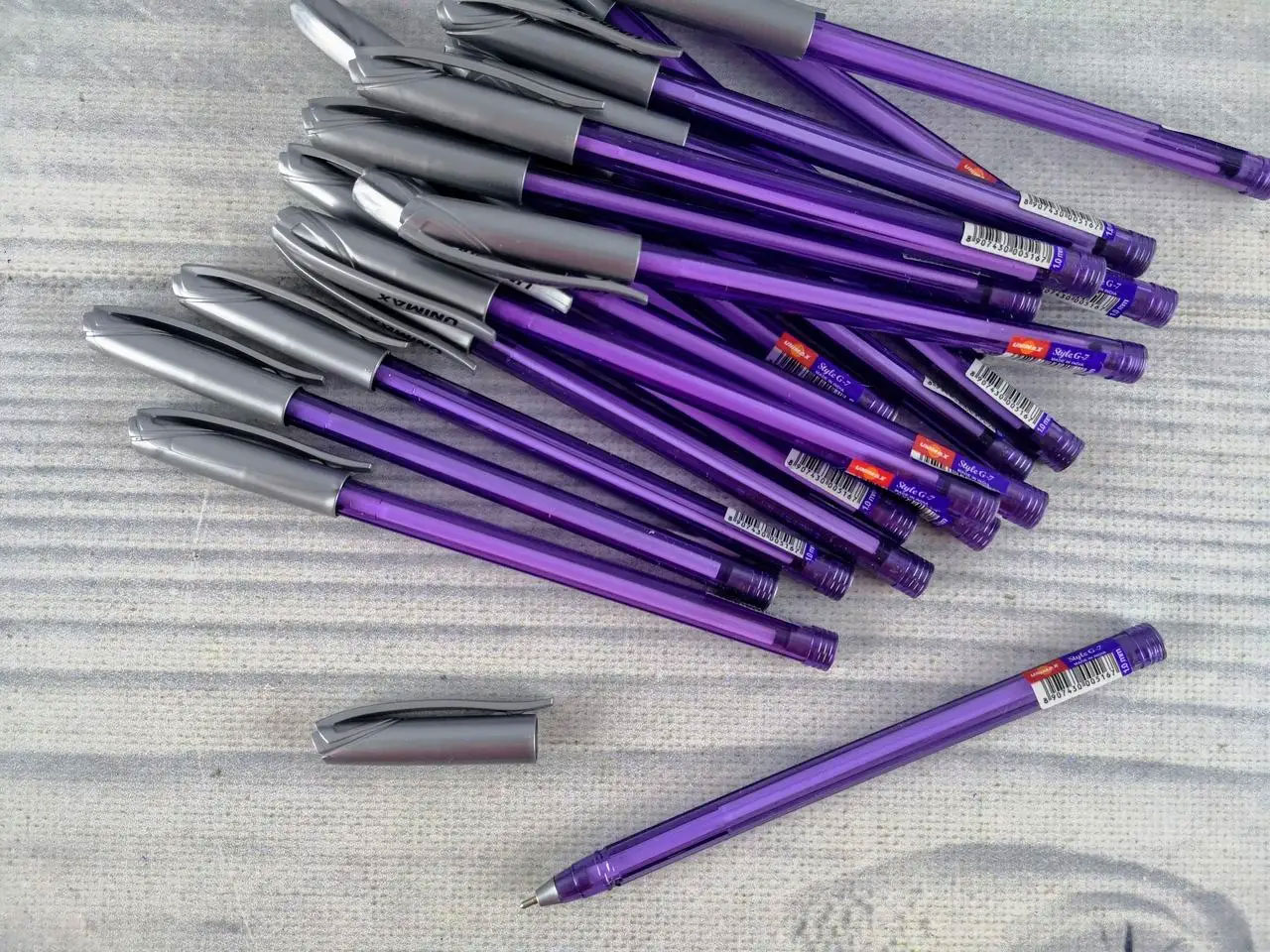 Ручка масляна Style G7-3, 1,0мм., стержень фіолет. Unimax - фото 3