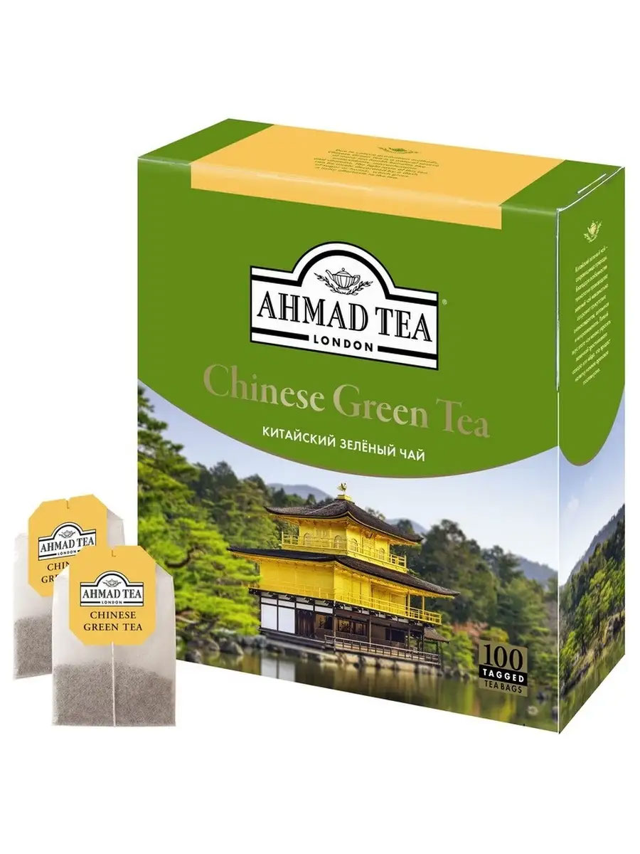 Чай Китайский зелений, 100пак. по 1,8г. AHMAD - фото 3
