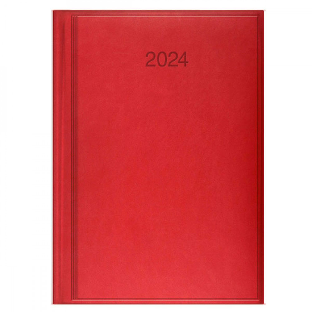 Ежедневник датированный 2024 Стандарт Torino, слепое тиснение, красн. Brunnen - фото 2