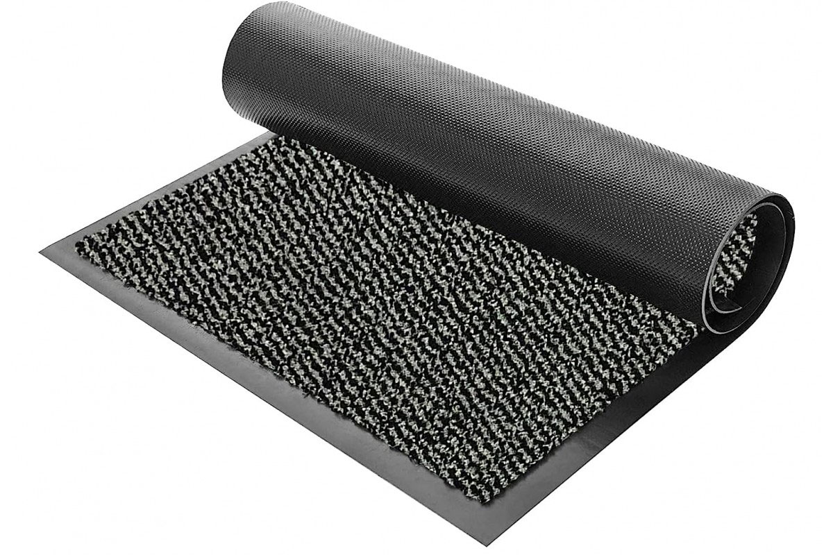 Коврик придверный 80*120см., прорезиненный, серый Нидерланды - фото 1