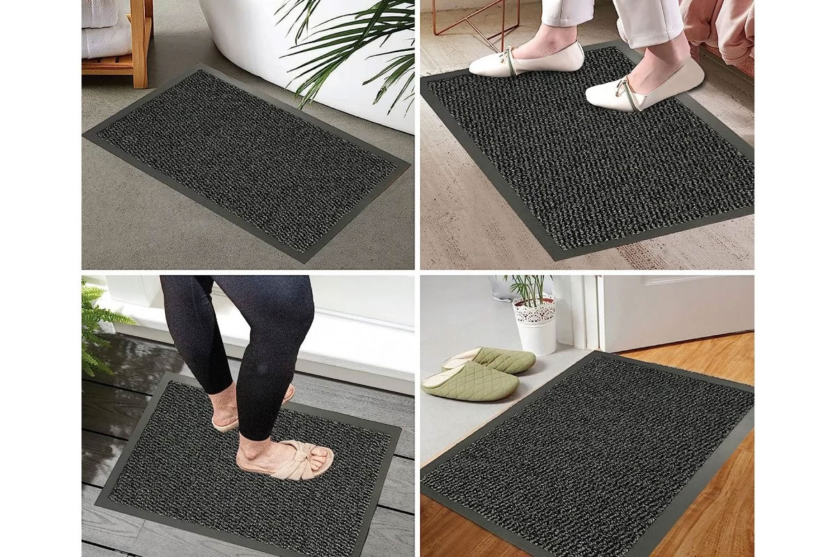 Коврик придверный 80*120см., прорезиненный, серый Нидерланды - фото 4