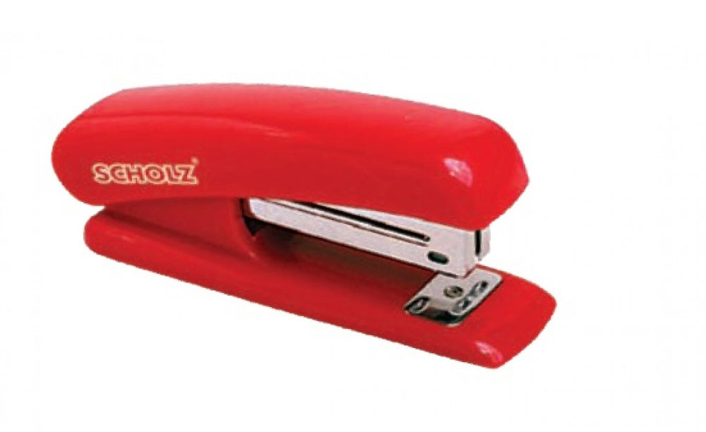 Степлер 24/6, 20л., пластик., красн. Scholz - фото 2