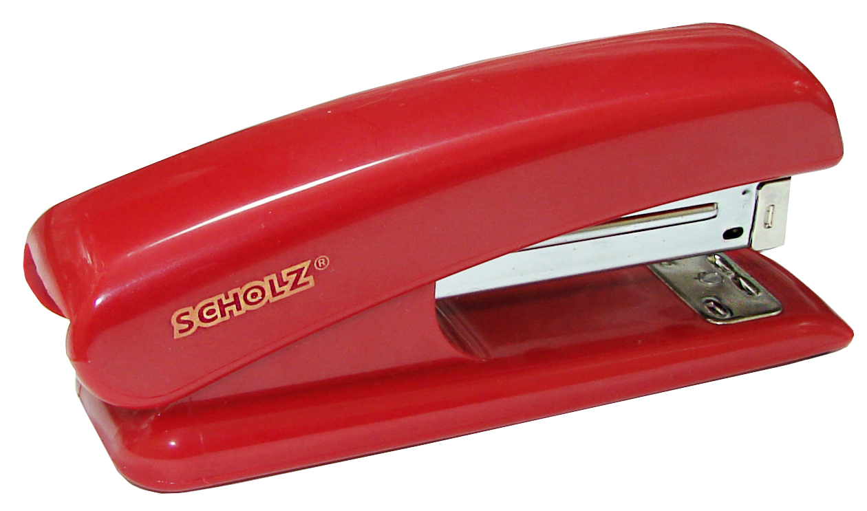 Степлер 24/6, 20л., пластик., красн. Scholz - фото 3