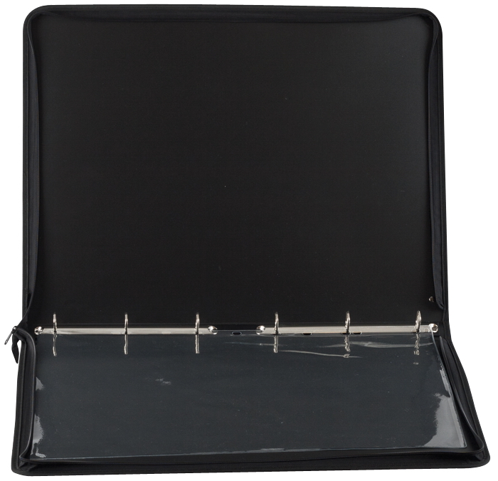 Портфель-тека А2 на 6 кілець. пластиковий, чорн. BuroMax - фото 2