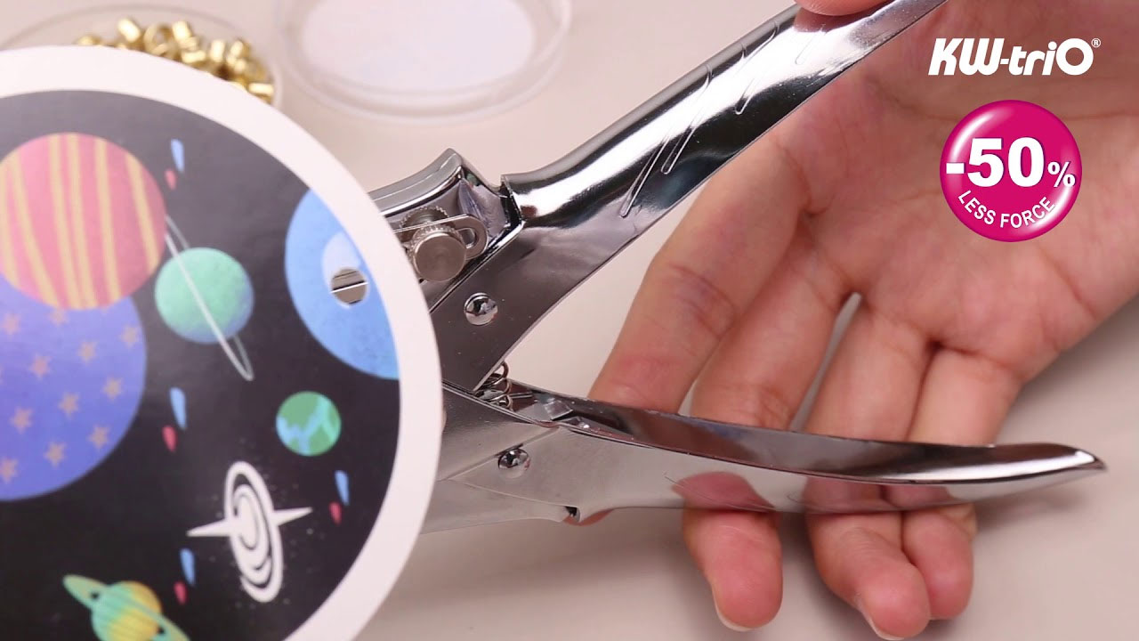 Встановлювач люверсів (заклепок) посилений і діркопробивач на 30арк. (09719) KW-Trio - фото 2