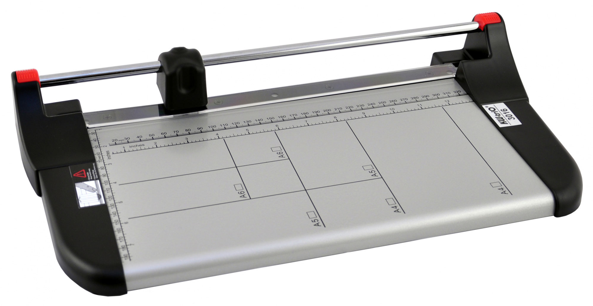 Різак роликовий до 10арк., довжина різу 330мм., метрична та дюймова розмітка, 245*435*65мм. (13016) KW-Trio - фото 2