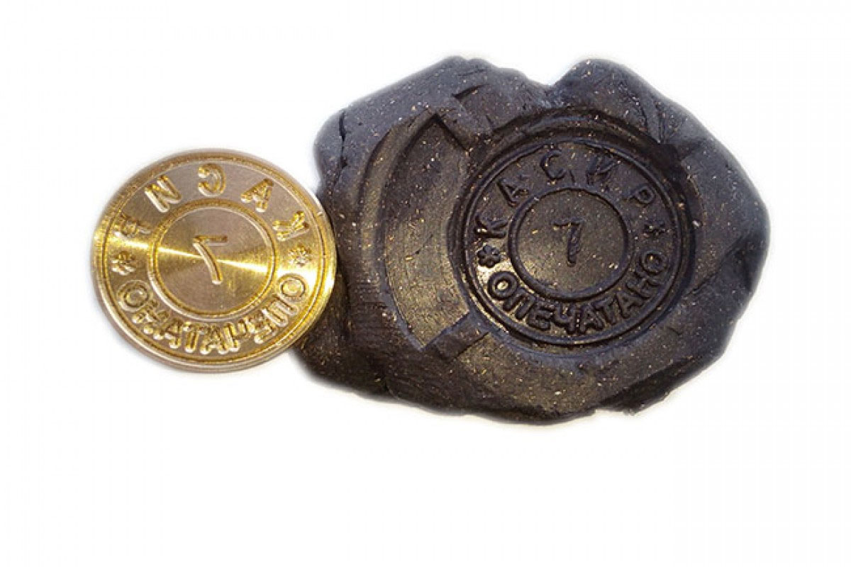 Пломбир под пластилин, диаметр 40мм., с гравировкой Украина - фото 3