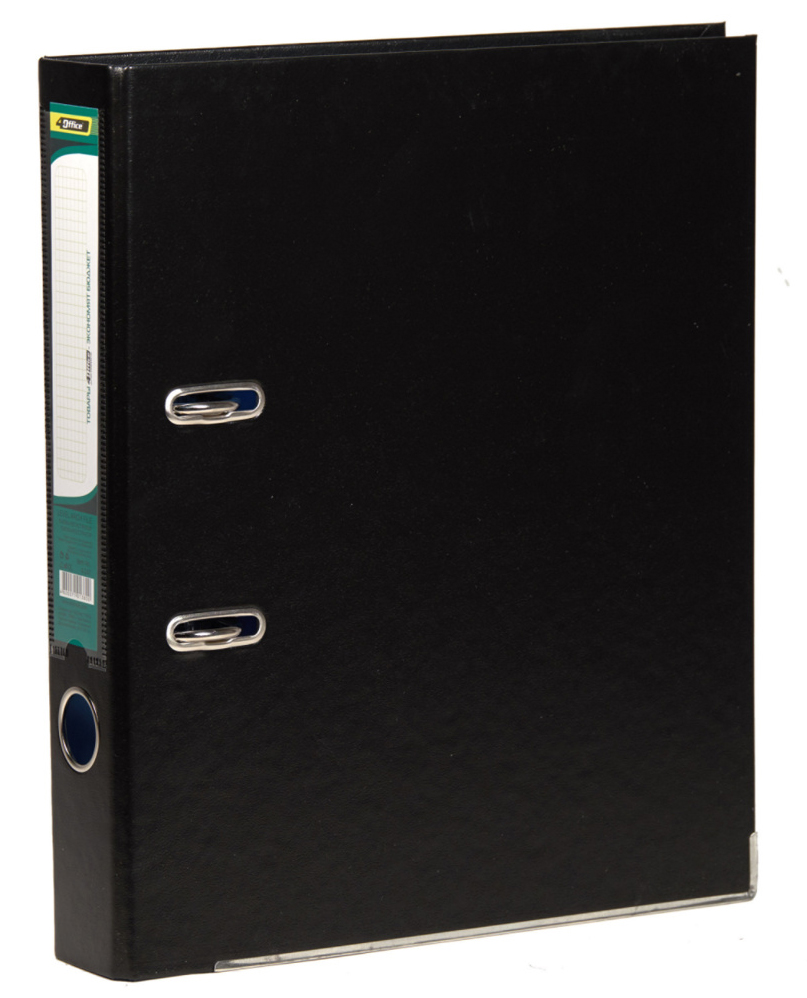 Регистратор 5см. А4 (PP) односторонний, черн. 4Office - фото 1