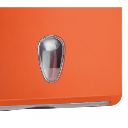 Диспенсер для полотенец Z (Z)-складки, COLORED, пластик, оранж. Mar Plast - фото 2