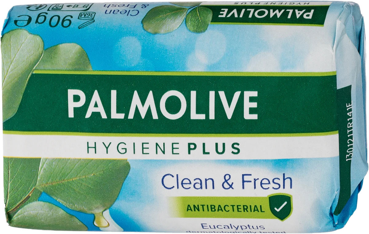 Мыло, 90гр. Hygiene Plus Чистота и Свежесть Эвкалипт, антибактериальное (8718951392472) Palmolive - фото 1