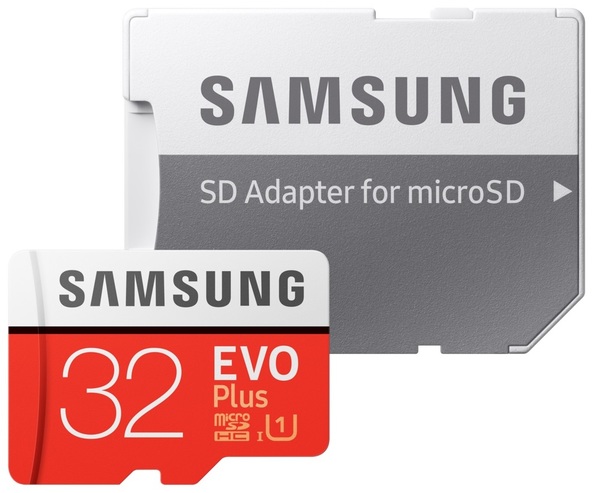 Карта пам'яті microSDHC 32 GB EVO Plus C10 UHS-I 95MB/s [MB-MP32GA/APC] + перехідник SD SAMSUNG - фото 1