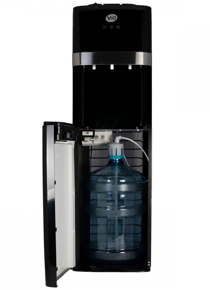 Кулер для воды напольный VIO X601-FCB Black компрессорное охлаждение с нижней загрузкой, черн. ViO - фото 2
