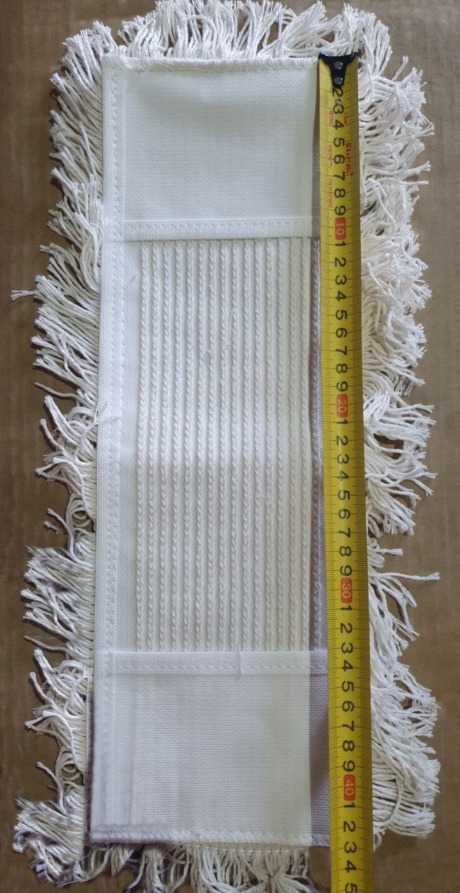 Насадка Моп плоская для швабры 40*12см., хлопковая с карманами NZS028/ ETZ 8040/NMZ 8040 Турция - фото 3