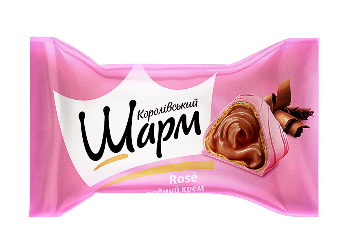 Цукерки Королівський шарм з Rose и шоколадним кремом, 113г. АВК - фото 1