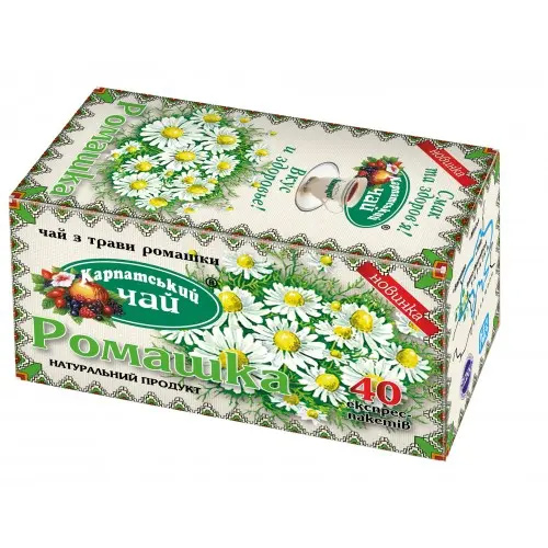 Чай Ромашка, 40пак. по 1г. Карпатский - фото 1