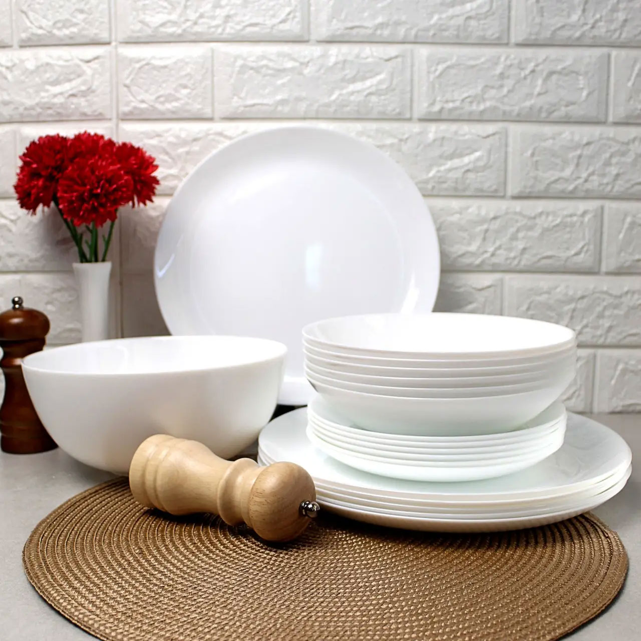 Салатник/піала Diwali, 18см. (N3601), біл. Luminarc - фото 3