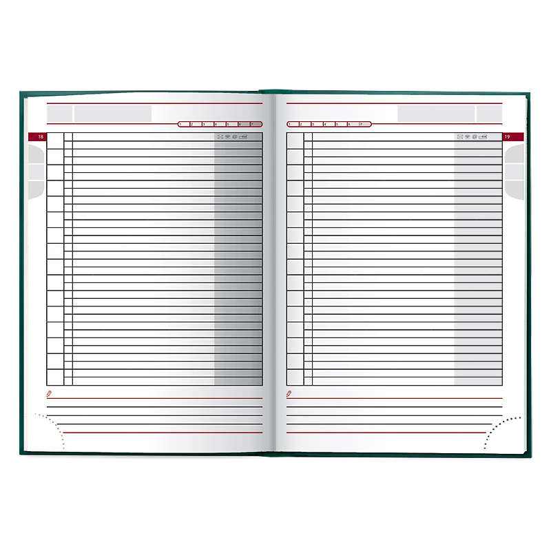 Ежедневник недатированный Агенда Torino, темно-бирюз. Brunnen - фото 2