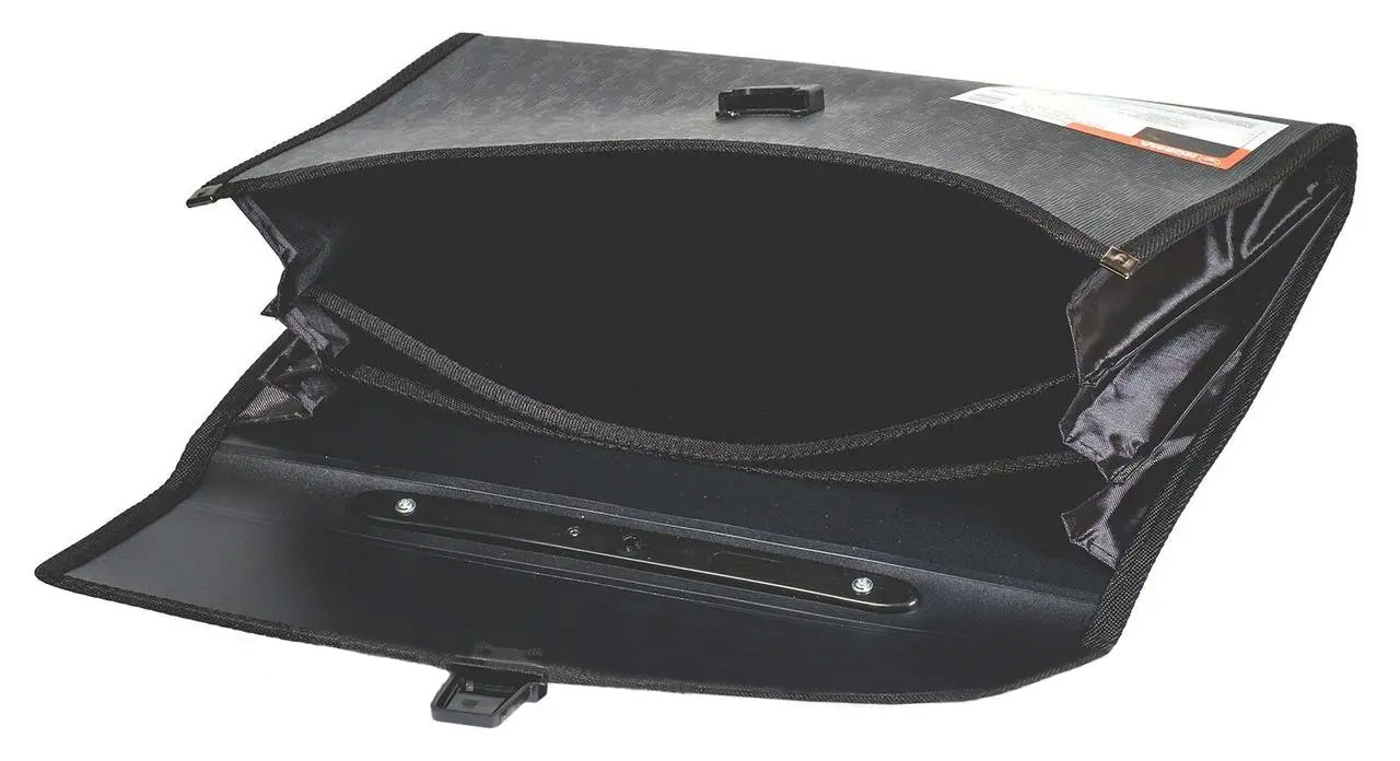 Портфель-картотека на 3 відділення, А4, чорн. NORMA - фото 1