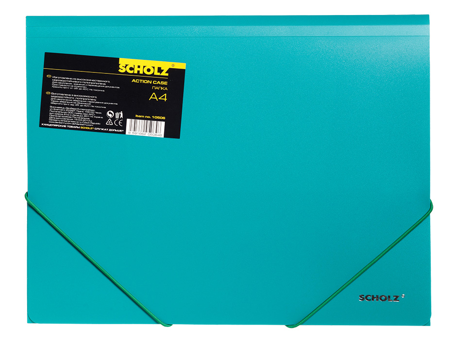 Папка на резинках А4, пластик, толщина 550мкм., ассорт. Scholz - фото 6