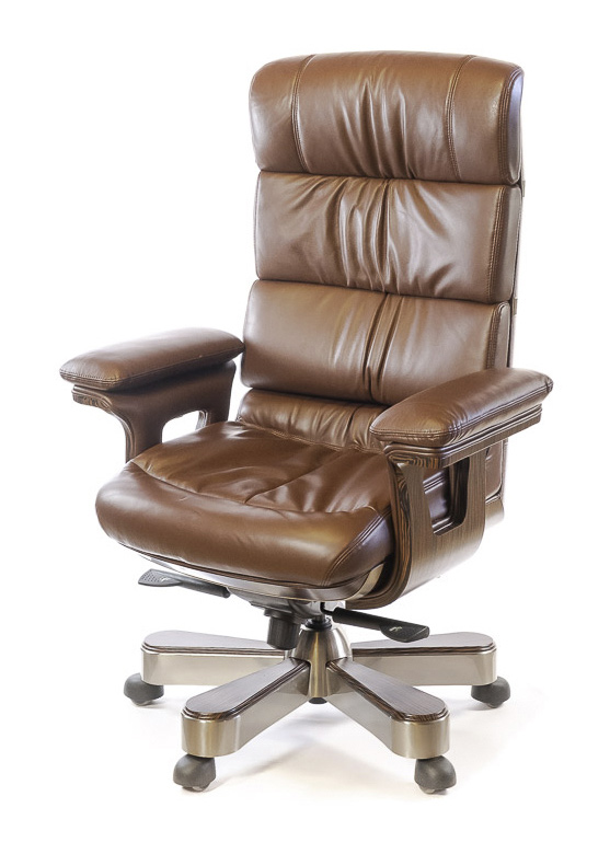 Кресло для руководителя Вудлес EX MB, коричн. АКЛАС - фото 5