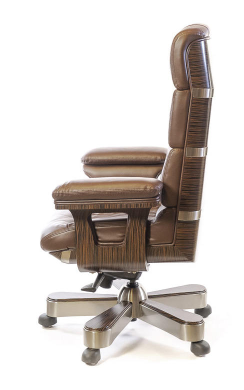 Кресло для руководителя Вудлес EX MB, коричн. АКЛАС - фото 6